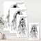 Designart - Monochrome Portrait of Young Indian Woman I - Modern Canvas Wall Art Print